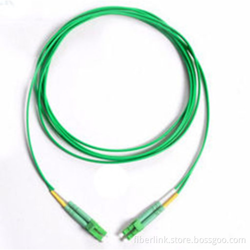 Green Cable Fiber patch cord LC/APC-LC/APC Singlemode Duplex 3.0mm